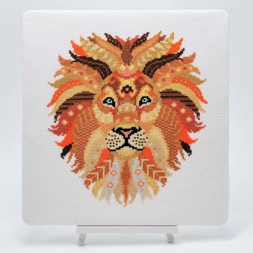 Mandala Lion by Meloca Designs printed cross stitch chart