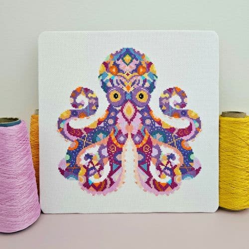 Mandala Octopus by Meloca Designs printed cross stitch chart