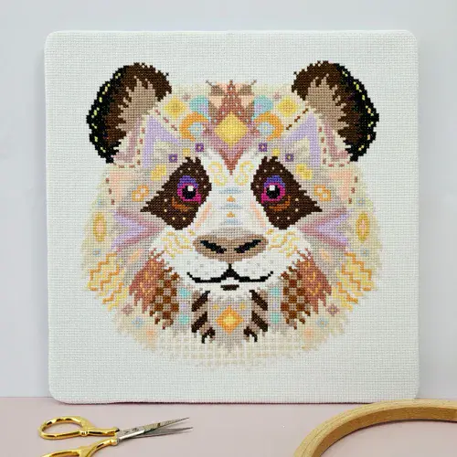 Mandala Panda by Meloca Designs printed cross stitch chart