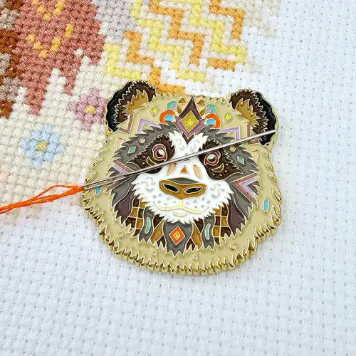 Mandala Panda Needle Minder from Meloca Designs