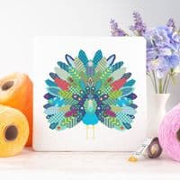 Mandala Peacock by Meloca Designs printed cross stitch chart