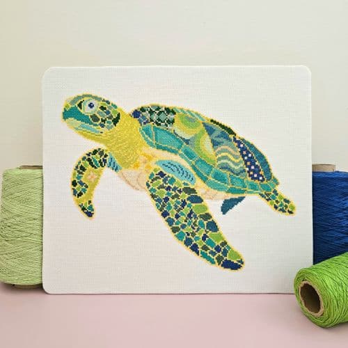 Mandala Sea Turtle by Meloca Designs printed cross stitch chart