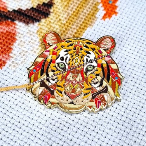 Mandala Tiger Needle Minder from Meloca Designs