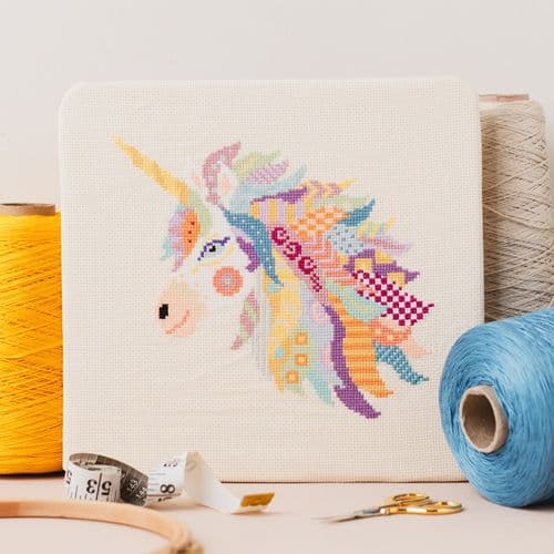 Mandala Unicorn by Meloca Designs printed cross stitch chart