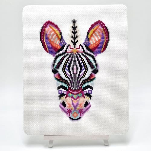 Mandala Zebra by Meloca Designs printed cross stitch chart