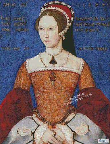 Mary Tudor by Artecy printed cross stitch chart