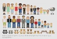Melocharacters: Customisable by Meloca Designs printed cross stitch chart