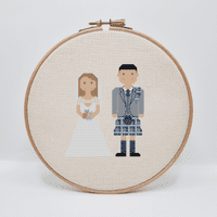 Melocharacters: The Wedding Edition by Meloca Designs printed cross stitch chart