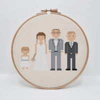 Melocharacters: The Wedding Edition by Meloca Designs printed cross stitch chart