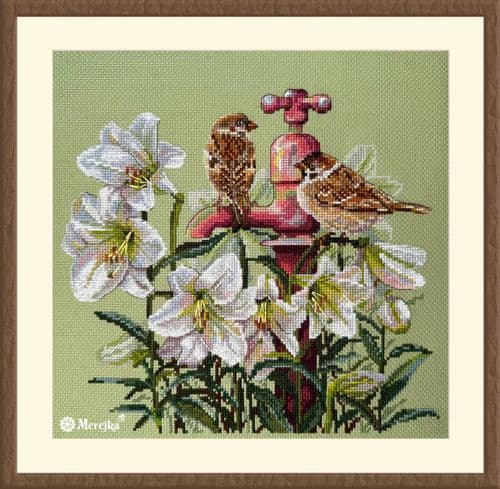 Merejka Among the Lilies cross stitch kit