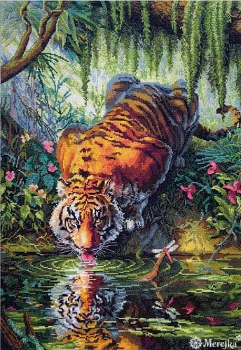 Merejka Aurora's Garden cross stitch kit