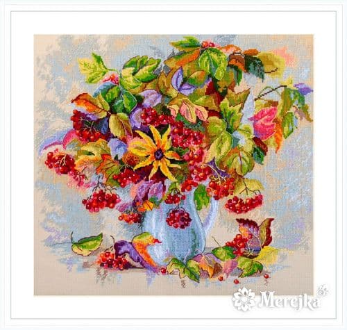 Merejka Autumn Star cross stitch kit