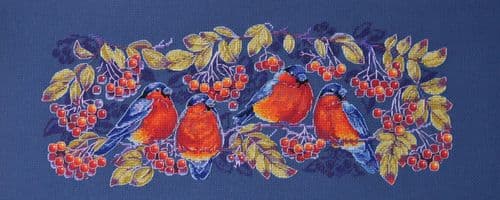 Merejka Bullfinches cross stitch kit