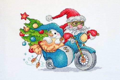 Merejka Christmas Racing cross stitch kit