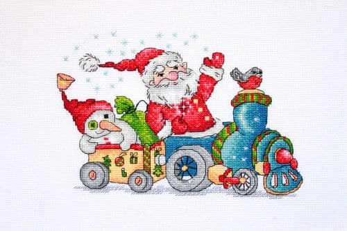 Merejka Christmas Travel cross stitch kit