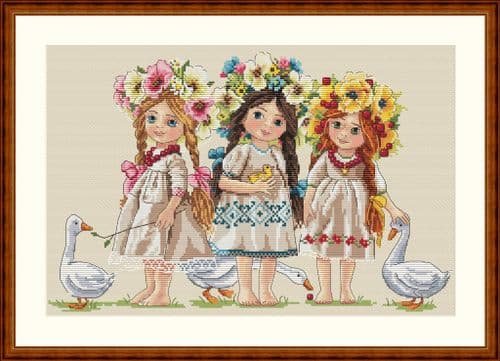Merejka Friends cross stitch kit