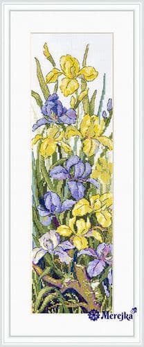 Merejka Frogs in the Flowers cross stitch kit