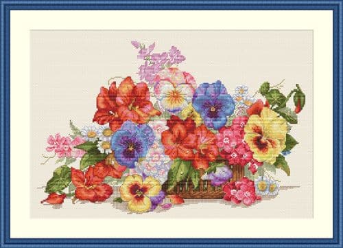 Merejka Garden Flowers cross stitch kit