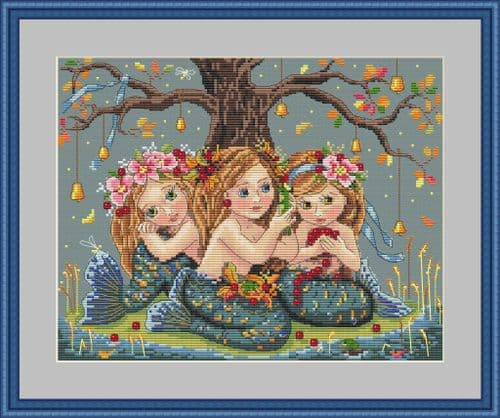Merejka Mermaids cross stitch kit