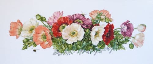 Merejka Poppies cross stitch kit