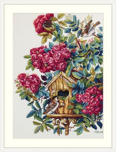 Merejka Rose Bush cross stitch kit