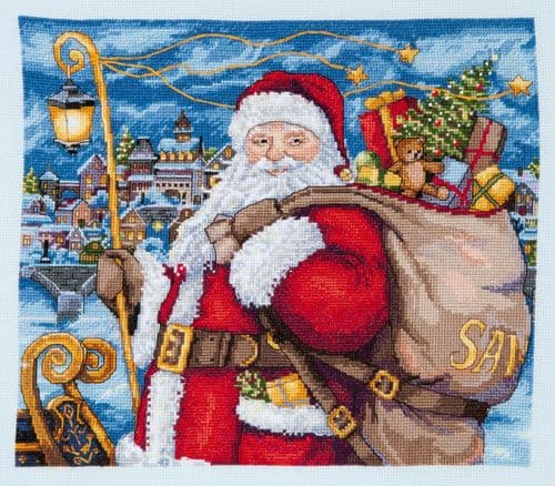 Merejka Santa is Coming! Christmas cross stitch kit