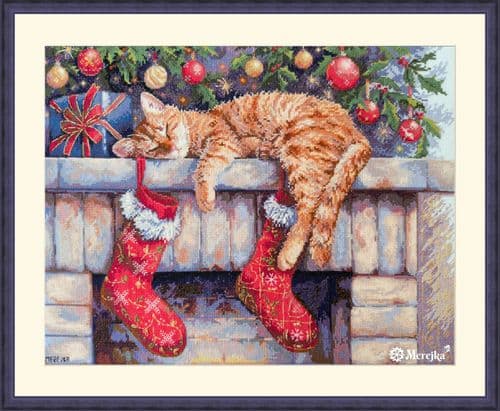 Merejka Santa's Helper cross stitch kit