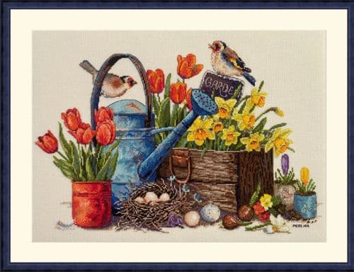 Merejka Spring Garden cross stitch kit