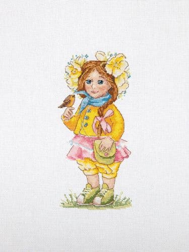 Merejka Spring Girl cross stitch kit