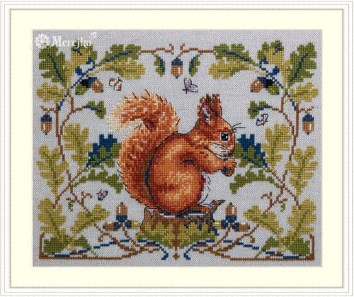 Merejka  Squirrel cross stitch kit