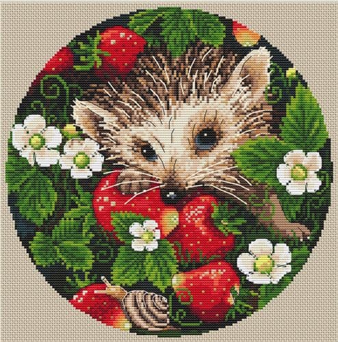 Merejka Strawberries cross stitch kit