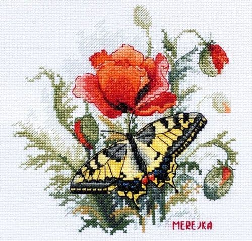 Merejka Summer Meadow cross stitch kit
