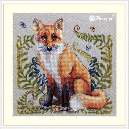 Merejka The Fox cross stitch kit