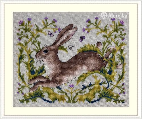 Merejka The Hare cross stitch kit
