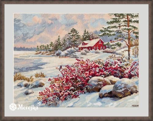 Merejka The Lake House cross stitch kit