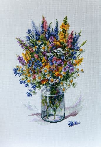 Merejka The Thistle Bouquet cross stitch kit
