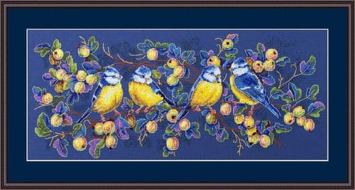Merejka Titmouses cross stitch kit