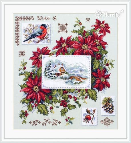 Merejka Winter Sampler Christmas cross stitch kit