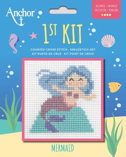 Mermaid 1st Kit Counted Cross Stitch Kit by Anchor