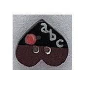 Mill Hill ABC Heart button 86116