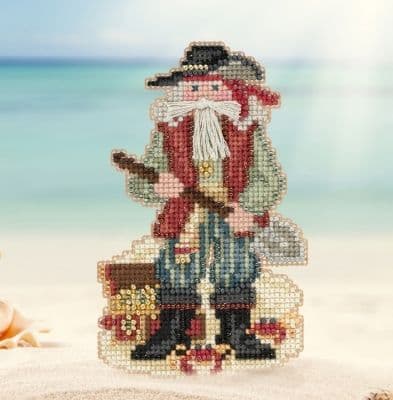 Mill Hill Barbados Caribbean Santa beaded cross stitch kit