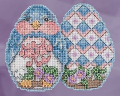 Mill Hill Bluebird Egg Jim Shore beaded cross stitch kit