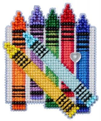 Mill Hill Colourful Crayons cross stitch kit