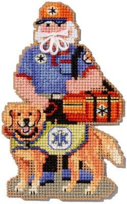 Mill Hill EMT Santa beaded cross stitch kit