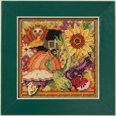 Mill Hill Fall Collage beaded cross stitch kit