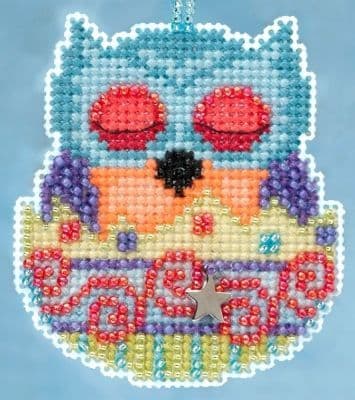 Mill Hill Finn Owlets beaded cross stitch kit
