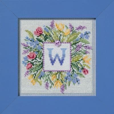 Mill Hill Floral Monogram beaded cross stitch kit