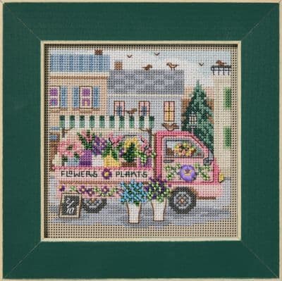 Mill Hill Flower Truck beaded cross stitch kit