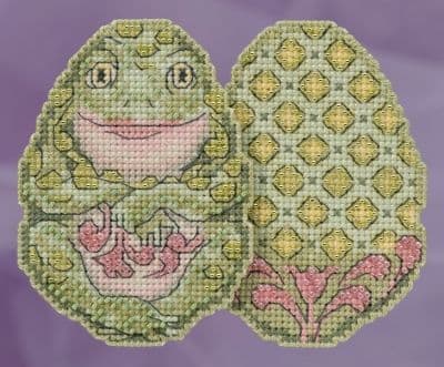 Mill Hill Frog Egg Jim Shore beaded cross stitch kit