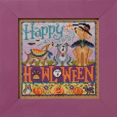 Mill Hill Happy Howl-oween beaded cross stitch kit